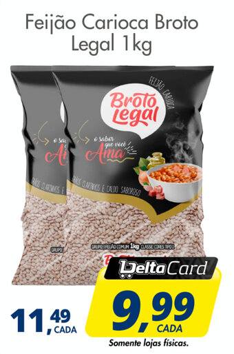 Feijão Carioca Broto Legal 1kg