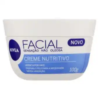 Cidade Supermercados Creme hidratante nivea facial nutritivo 100gr oferta