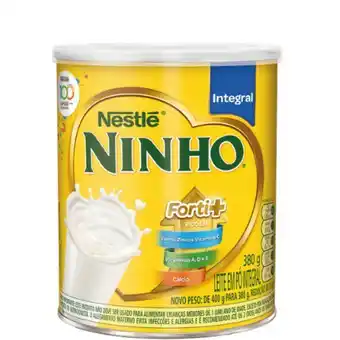 Super Lagoa Leite po integral forti+ ninho lt 380g oferta