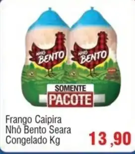 Cercadão Frango Caipira Nhô Bento Seara Congelado Kg oferta