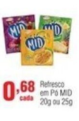 Refresco em po MID 20g ou 25g