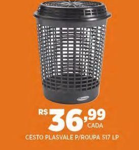 DB Supermercados Cesto plasvale p/roupa 517 lp oferta
