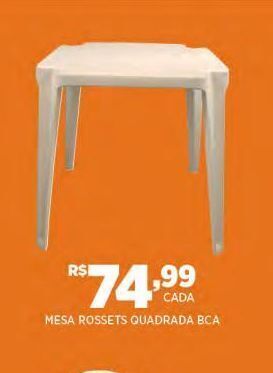 Mesa rossets quadrada bca