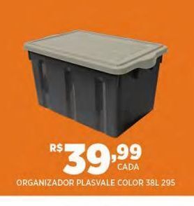 Organizador plasvale color 38l