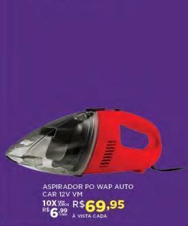 Aspirador pó wap auto car 12v