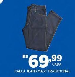 DB Supermercados Calça jeans masc tradicional oferta