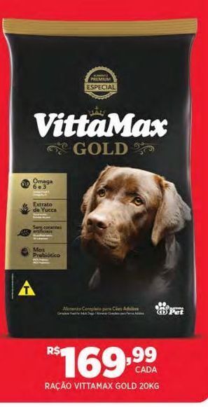 DB Supermercados Ração vittamax gold 20kg oferta