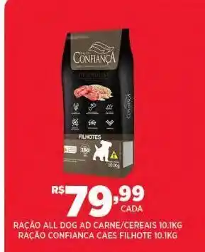DB Supermercados Ração all dog ao carne/cerais 10,1kg oferta