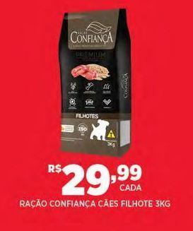 DB Supermercados Ração confiança cães adulto 3kg oferta