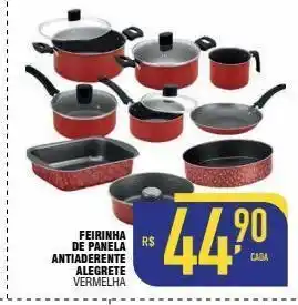 Mercantil Rodrigues Feirinha de panela antiaderente alegrete vermelha oferta