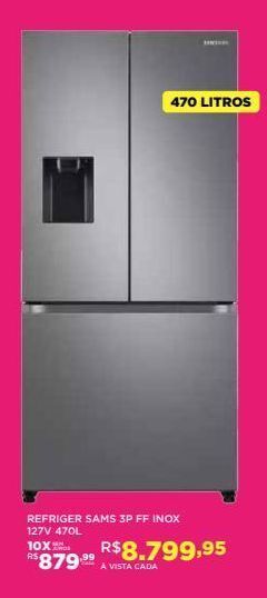 DB Supermercados Refriger sams 3p ff inox 127v 470l oferta