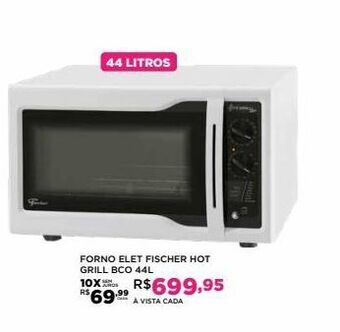 DB Supermercados Forno elet fischer hot grill bco 44l oferta