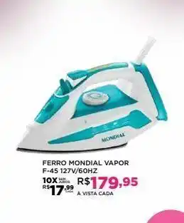 DB Supermercados Ferro mondial vapor f-45 127v/60hz oferta