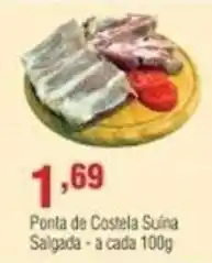 Ponta de Costela Suina Salgada 100g