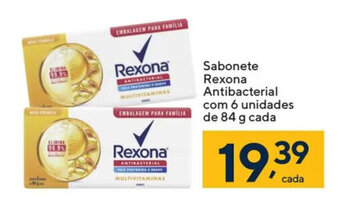 Coop Sabonete Rexona Antibacterial com 6 unidades de 84 g cada oferta