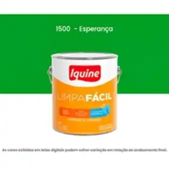 Bemol Tinta acrilica iquine standard semibrilho 3,2l limpa fácil 1500 esperança (mp) oferta