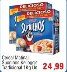 Cercadão Cereal Matinal Sucrilhos Kellogg's Tradicional 1Kg oferta