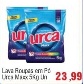 Cercadão Lava Roupas em Pó Urca Maxx 5Kg Un oferta