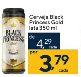 Coop Cerveja Black Princess Gold lata 350 ml oferta