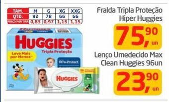Tenda Atacado Fralda tripla proteção hiper huggies oferta