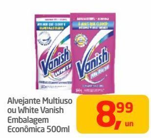 Tenda Atacado Alvejante multiuso ou white vanish embalagem econômica 500ml oferta