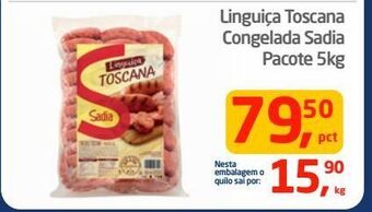Tenda Atacado Linguiça toscana congelada sadia pacote 5kg oferta