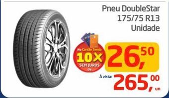 Tenda Atacado Pneu doublestar 175/75 r13 unidade oferta
