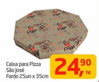 Tenda Atacado Caixa para pizza são josé fardo 25un x 35cm oferta