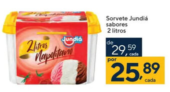 Coop Sorvete Jundiá sabores 2 litros oferta