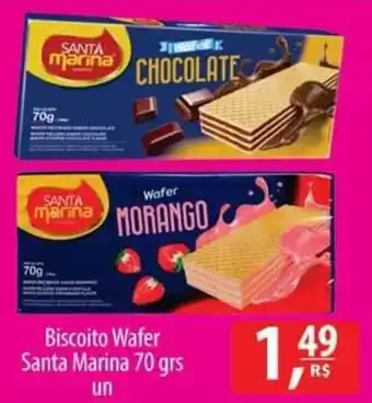 Biscoito Wafer Santa Marina 70 grs