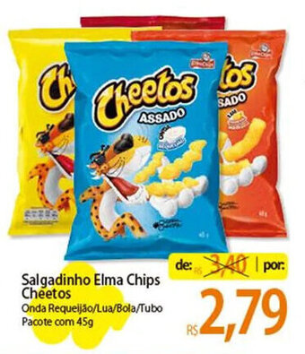 Atacadão Salgadinho Elma Chips Cheetos Onda Requeijão/Lua/Bola/Tubo Pacote com 45g oferta