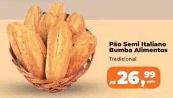Pão Semi Italiano Bumba Alimentos