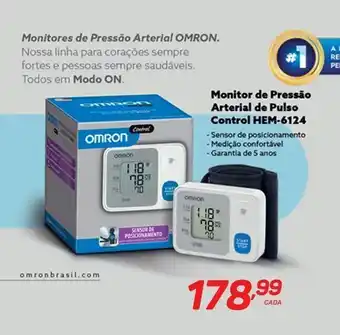 Monitor de pressão arterial omron hem-6124