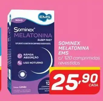 Sominex melatonina ems c/ 120 comprimidos revestidos