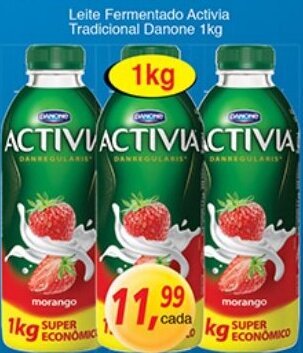 Supermercados Guanabara Leite Fermentado Activia Tradicional Danone 1kg oferta