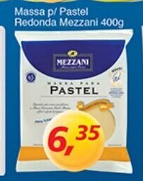 Supermercados Guanabara Massa p/ Pastel Redonda Mezzani 400g oferta