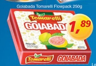 Supermercados Guanabara Goiabada Tomarelli Flowpack 250g oferta
