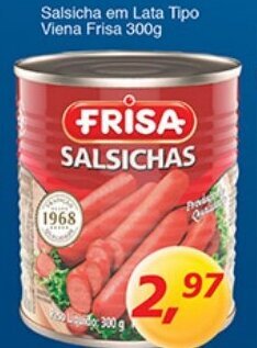 Supermercados Guanabara Salsicha em lata Tipo Viena Frisa 300g oferta