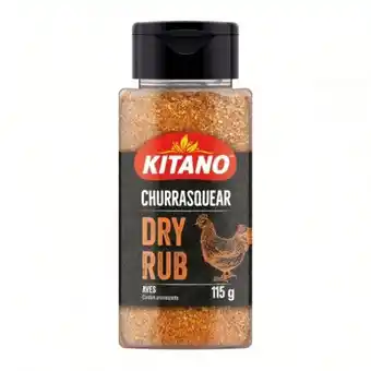 Tempero dry rub para aves churrasquear kitano 115g