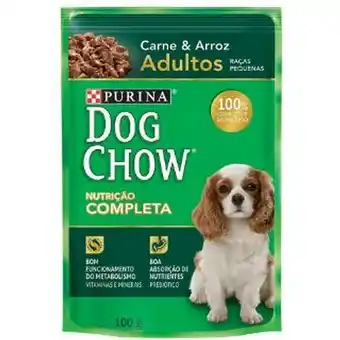 Racao dog chow sh ad.r.peq carne ao molh 100g