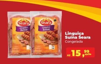 Supermercados Mateus Linguiça Suína Seara Congelada oferta