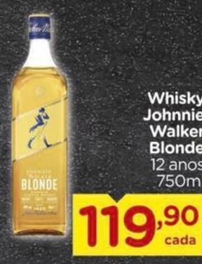 Carrefour Whisky Johnnie Walker Blonde 12 anos 750ml oferta