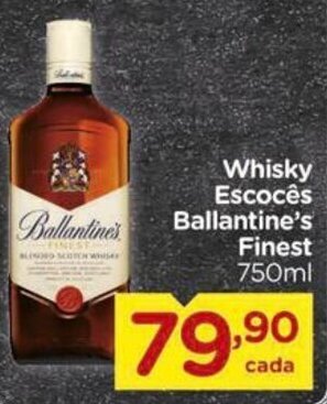Carrefour Whisky Escocês Ballantine's Finest 750ml oferta