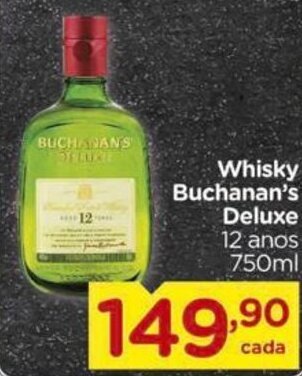 Carrefour Whisky Buchanan's Deluxe 12 anos 750ml oferta
