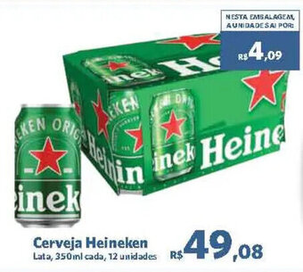 Sam's Club Cerveja Heineken Lata, 350ml cada, 12 unidades oferta