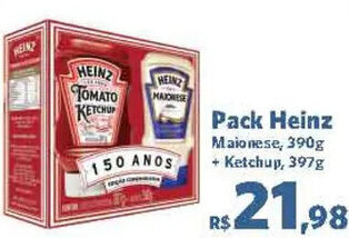 Sam's Club Pack Heinz Maionese, 390g + Ketchup, 397g oferta