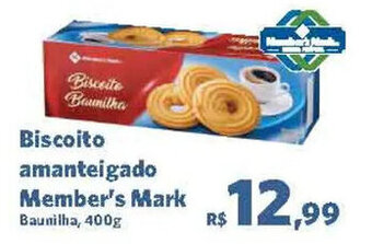 Sam's Club Biscoito amanteigado Member's Mark Baunilha, 400g oferta