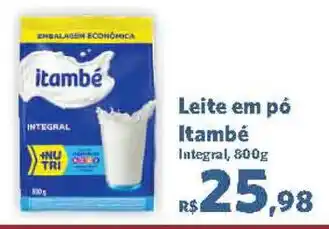 Sam's Club Leite em pó itambé integral 800g oferta