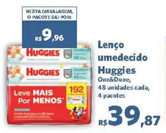 Lenço umedecido Huggies
