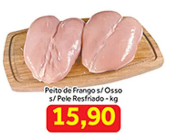 Shibata Supermercados Peito de Frango s/ Osso s/Pele Resfriado-kg oferta